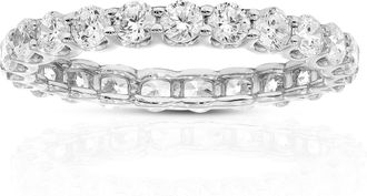 Vir Jewels 1.50 cttw Lab Grown Diamond Eternity Ring Wedding Band in 14K White Gold For Women
