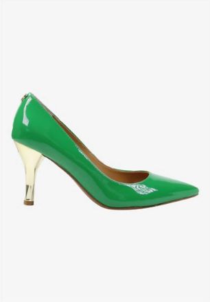 J. Rene&eacute; Womens Kanan Slip On Pumps In Green Patent