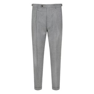 Berwich Button-fastening Pleated Trousers