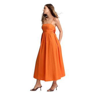Kocca Midi Dresses, female, Orange, Size: XS Abito con fiocco sul retro