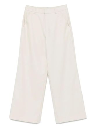Entire studios wide-leg trousers - women - Wool/Polyester/Lycra - S - Neutrals