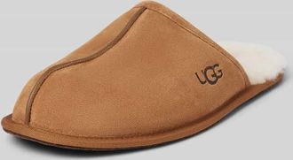 UGG Slides aus Veloursleder Modell SCUFF in Cognac, Gr&ouml;&szlig;e 42
