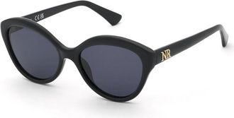 Nina Ricci SNR478 0700 Womens Sunglasses Black Size 55