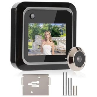 OEM Mirilla Inteligente De 2,4 Pulgadas - Pantalla Tft Lcd - C&aacute;mara Gran Angular De 0,3 Mp Y 95&deg; - Grabaci&oacute;n De Fotos - F&aacute;cil Instalaci&oacute;n -crezuo
