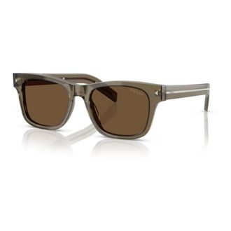 Prada Sunglasses, male, Brown, Size: 54 MM Brown/Dark Brown Sunglasses