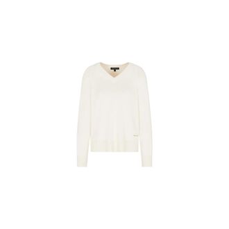 A|X Armani Exchange V-neck Pullover - Dames - V-hals truien - Wit - S - Katoen - Truien & Vesten