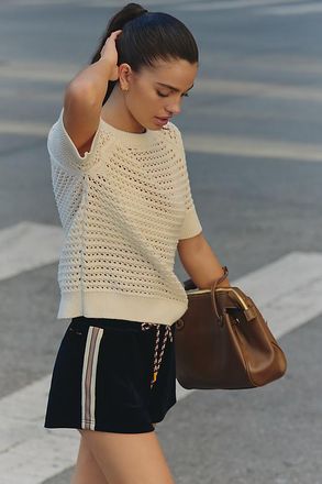 Varley Alva Knit Short-Sleeve Pullover