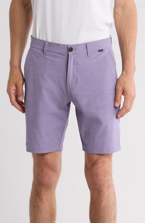 Travis Mathew Mens Switchbacks Hybrid Shorts in Heather Mulled Grape at Nordstrom Rack, Size 42