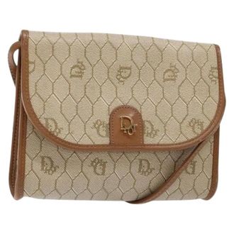 Dior Pre-owned Cross Body Bags, female, Beige, Size: ONE SIZE Pre-owned Vintage Shoulder Bag