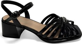 Sergio Moretti Schoenen, Dames, Zwart, 38 EU, Sandalen met open neus voor feestelijke gelegenheden