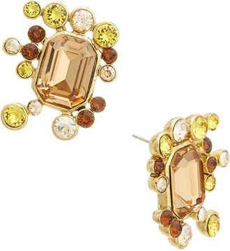 Oscar De La Renta Square Stud Earrings