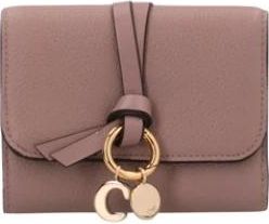Chlo&eacute; Kleine Drievoudige Portemonnee - Dames - Portefeuilles - Paars - ONE Size - Katoen - Accessoires
