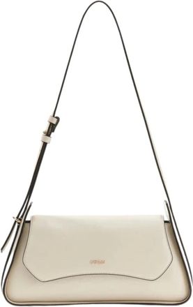 Guess Tassen, Dames, Beige, ONE Size, Polyester, Xena Flap Shoulder Bag