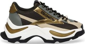 Steve Madden Zoomz chunky sneakers zwart/goud