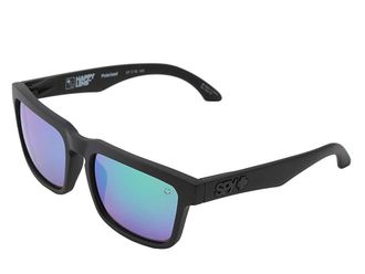 Spy Helm Plastic Frame Fashion Sunglasses Matte Black-Happy Bronze Polar W/Green Spectra, Grilamid Frames/Polycarbonate