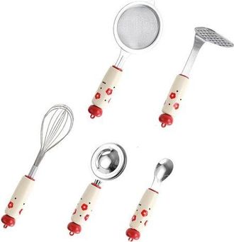 OEM Juego De Utensilios De Cocina Dopamine, Suplemento Diet&eacute;tico, Colador, Cuchara Para Beb&eacute;, Separador De Yemas De Huevo, Tamiz Fino, Juego De 5 Piezas