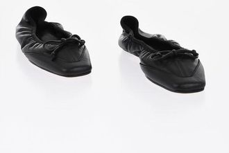 ARMARIUM Nappa Leather Ballet Flats CAMILLA with Square Toe size 36