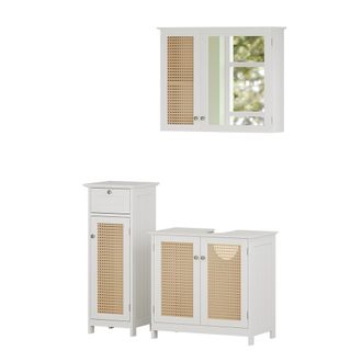 Vicco Conjunto De Muebles De Ba&ntilde;o Rosario, Blanco, 3 Piezas, Vicco