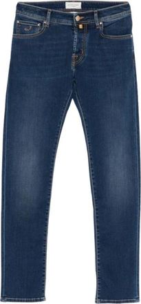 Jacob Cohen Jean Super Slim Denim Etiq Marino - Heren - Slim Fit Jeans - Blauw - W38 - Denim - Jeans