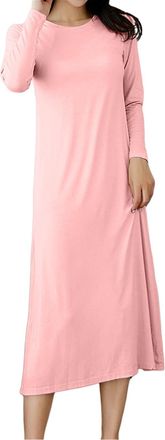 Generic Cotton Nightdresses For Women Uk Plus Size - Long Nightdresses For Older Women Uk - Cotton Nighties Long Sleeve Nightwear Plus Size Nightshirts Long S