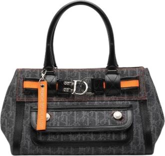 Dior Pre-owned Flight Tote Bag - Dames - Vintage Handtas - Zwart - ONE Size - Leer - Vintage