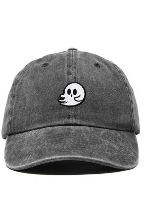 Dalix Whisper Ghost Dad Cap in Washed Black at Nordstrom