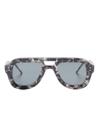 Thom Browne pilot-frame sunglasses - unisex - Acetate - 47 - Grey