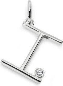 Monica Vinader Lab Grown Diamond Initial Pendant in Sterling Silver I at Nordstrom