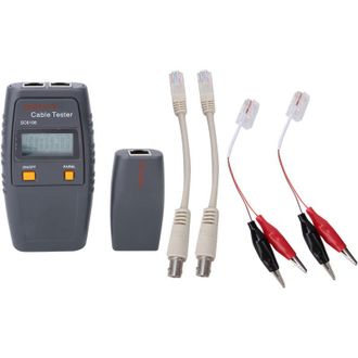 OEM Probador De Cables De Red Lan Crezuo Sc6106, Detector De L&iacute;nea El&eacute;ctrica Con Pantalla Lcd-crezuo