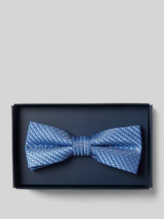 Willen Krawattenfabrik Seidenfliege mit Strukturmuster in Royal, Größe 1