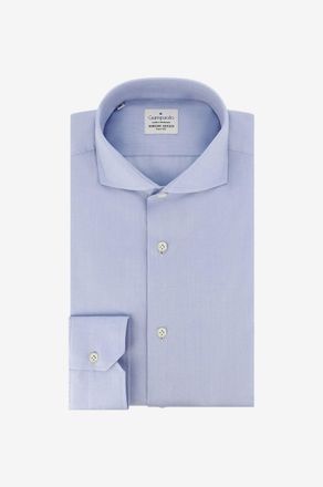 Giampaolo Langarm-Hemd aus Baumwoll-Twill