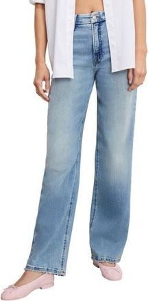 Good American Soft-Tech Good True Straight Leg Jeans in Indigo1073 at Nordstrom Rack, Size 2