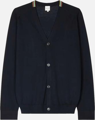 Paul Smith Mens Paul Smith Button Through Cardigan 49B Blue - Size: 44
