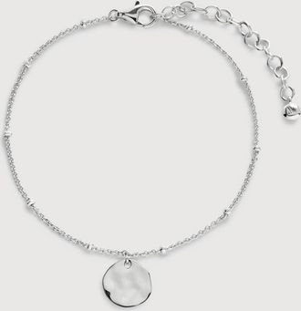 Monica Vinader Sterling Silver Siren Muse Disc Chain Bracelet