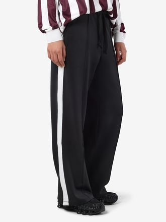 Noisy May Jogger Pants NOISY MAY NMRIBBON PANTS JRS NOOS, Damen, Gr. XL (42), N-Gr, schwarz, Jersey, Obermaterial: 94% Polyester, 6% Elasthan, unifarben, normal