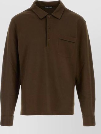 Tom Ford silk cotton polo shirt