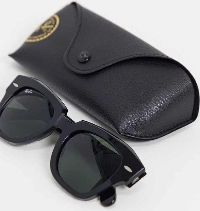 Ray-Ban Occhiali da sole da donna squadrati, colore nero da 173,00