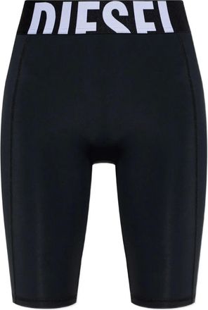 Diesel Shorts con banda logata - Nero