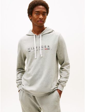Tommy Hilfiger Mens French Terry Lounge Hoodie - Grey - XL