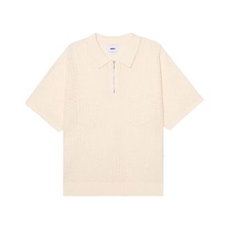 Obey Tops, Heren, Beige, S, Katoen, Grant Zip Sweater