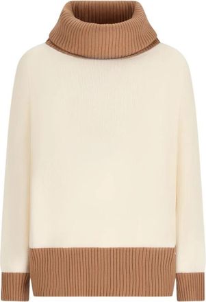 Herno Turtleneck Trui - Dames - Coltruien - Beige - S - Truien & Vesten