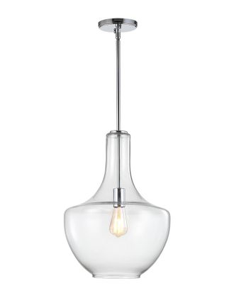 Jonathan Y Designs Jonathan Y Watts 13.25In Glass Metal Led Pendant