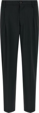 Department Five Black Relaxed Pleated Pants