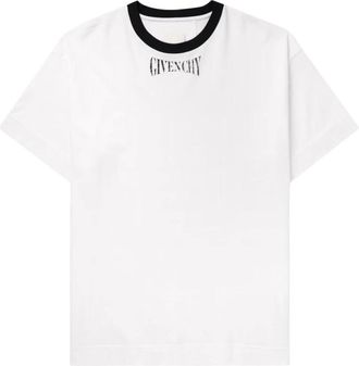 Givenchy 4G Katoenen T-Shirt - Heren - T-shirts - Wit - S - Katoen - Tops