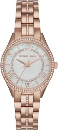 Michael Kors Lauryn Rosegold Armbandhorloge - Dames - Horloges - Roze - ONE Size - Accessoires