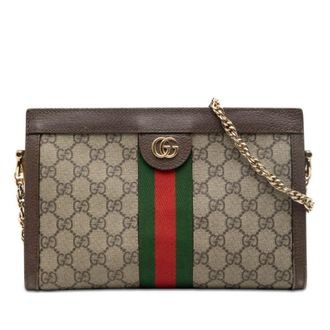 Gucci Pre-owned Gucci Small GG Supreme Web Ophidia Chain Crossbody Ladies WVHKFZKBB3GL2SQ2
