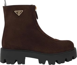 Prada Dames, Schoenen, Bruin, Maat: 38 EU Su&egrave;de