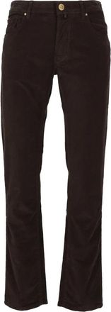 Jacob Cohen Bard 5-Pocket Slim Pant - Heren - Regular Fit Jeans - Bruin - W33 - Katoen - Jeans