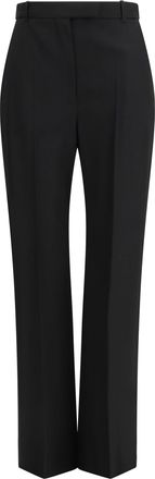 Alexander McQueen Womens Trousers Black Cotton