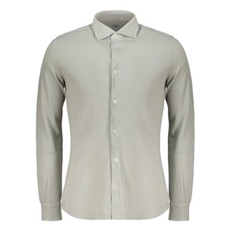 Fedeli Long-sleeved Shirt - male - Fedeli - Casual Shirts - Gray - 4XL - Shirts